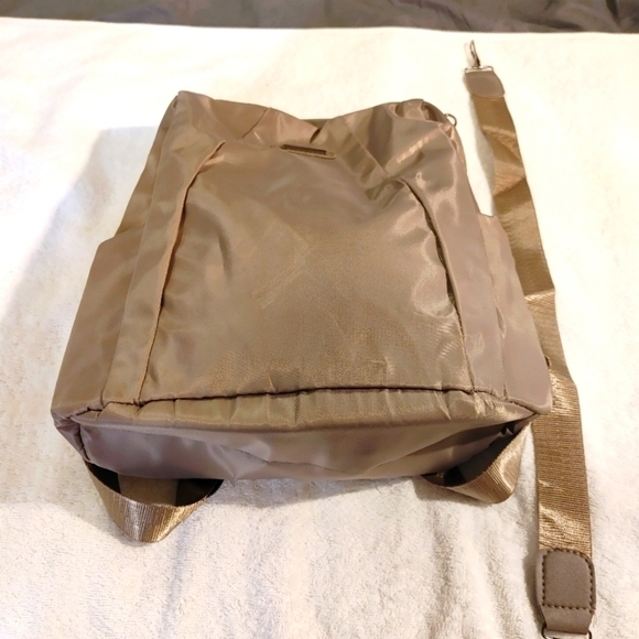 New Shimmery Backpack Removeable Strap Large Inner Pocket Sparkle Bling - Picture 7 of 16